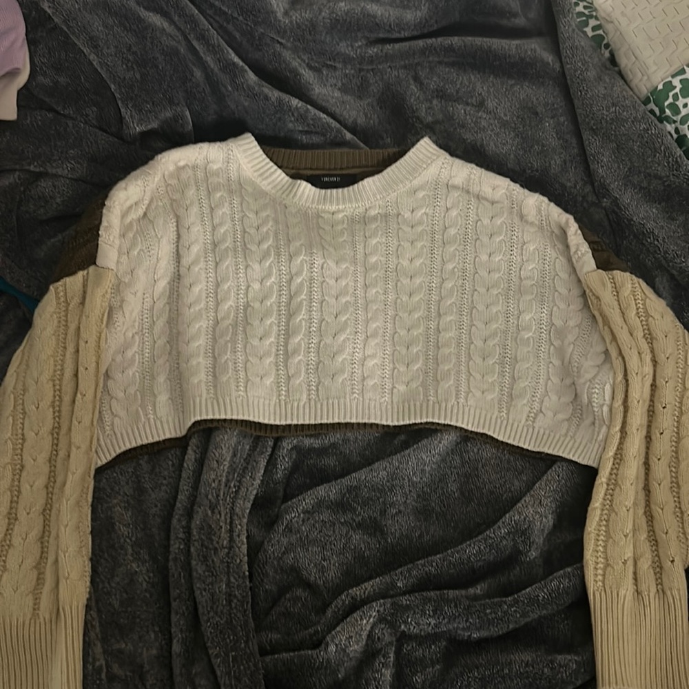 forever 21 cropped sweater